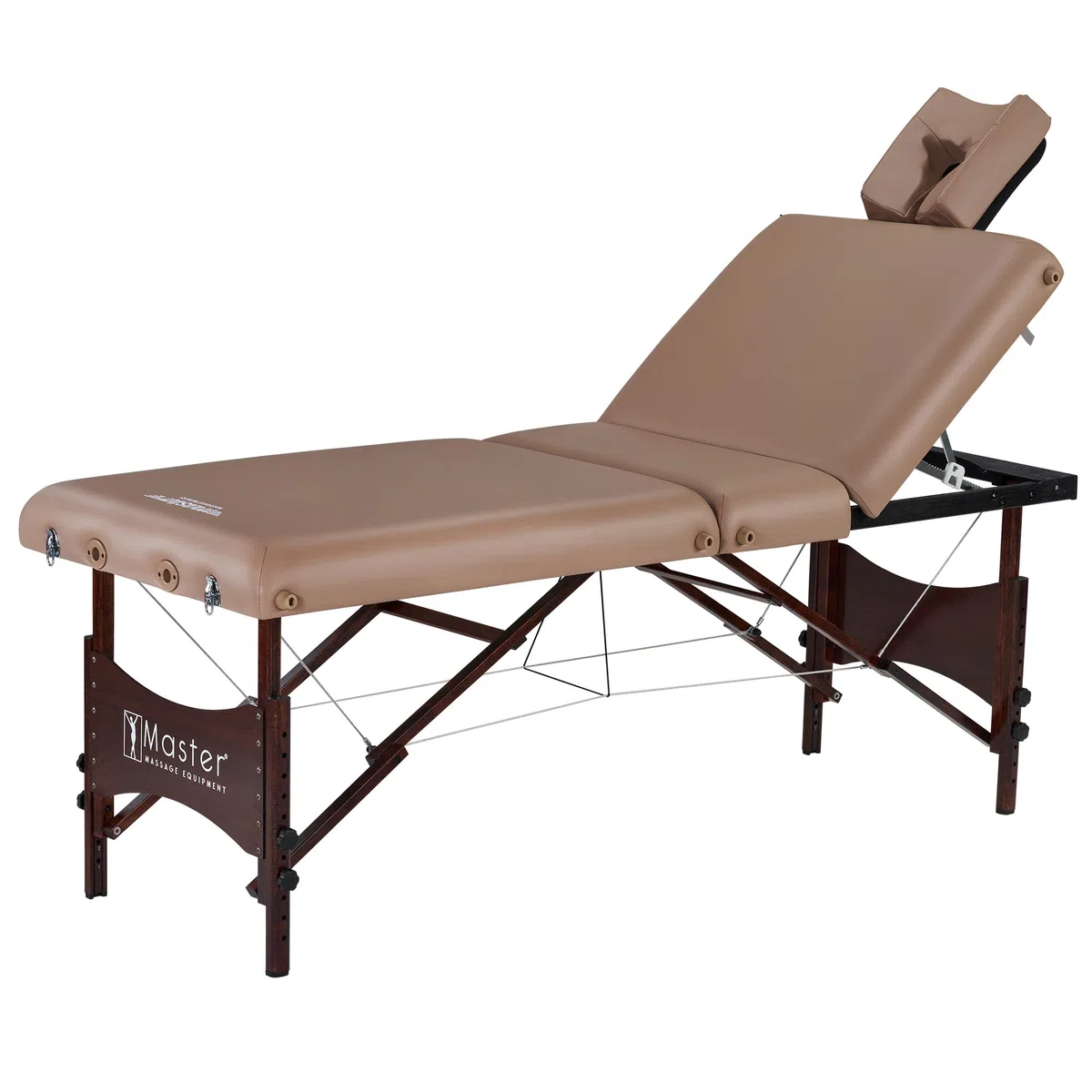Master Massage 71cm Deauville Pro Tragbarer Salontisch Massageliege mit Rückenbewegung in Otter