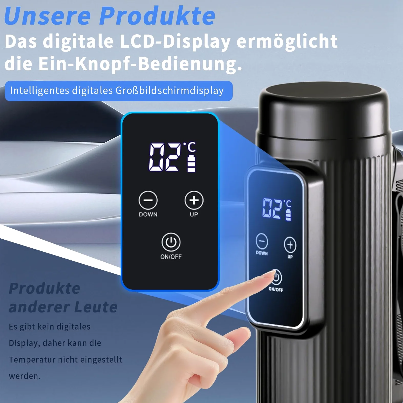 Insulin Kühltasche, Insulin Kühlbox Tragbare mit 2 Batterien,Kältetechnik Raum für Auto, Reisen, Zuhause Medizinische Kühltasche