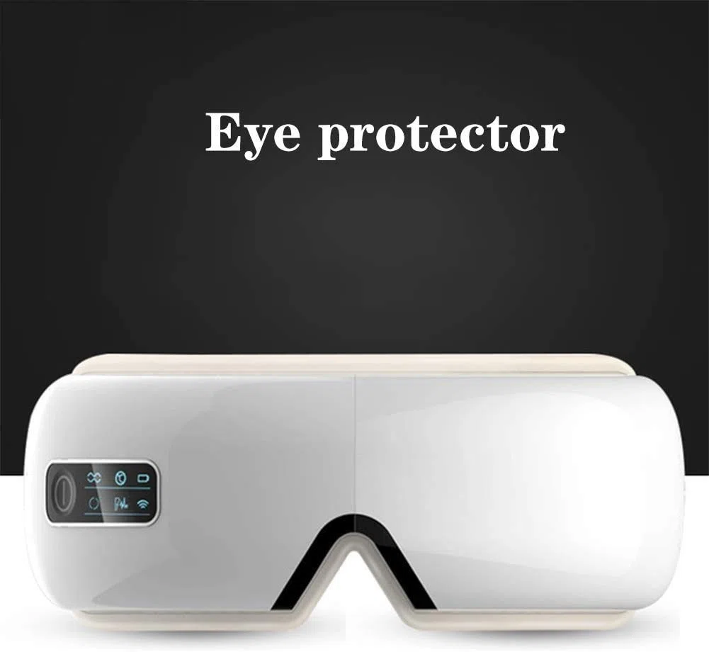 Augenmassagegerät, 6 Funktionen, 5 Modi, elektrisches Augenmassagegerät mit Wärme, Vibration, Luftdruck 4D zur Linderung der Ermüdung der Augen, Bluetooth-Musik, Verbesserung des Schlafes,