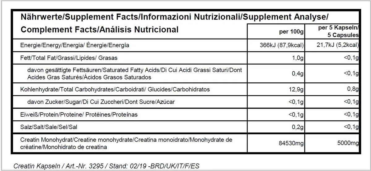 All Stars Creatin Mega Caps - Kapseln á 1183 mg, 150 Kapseln, 177 g