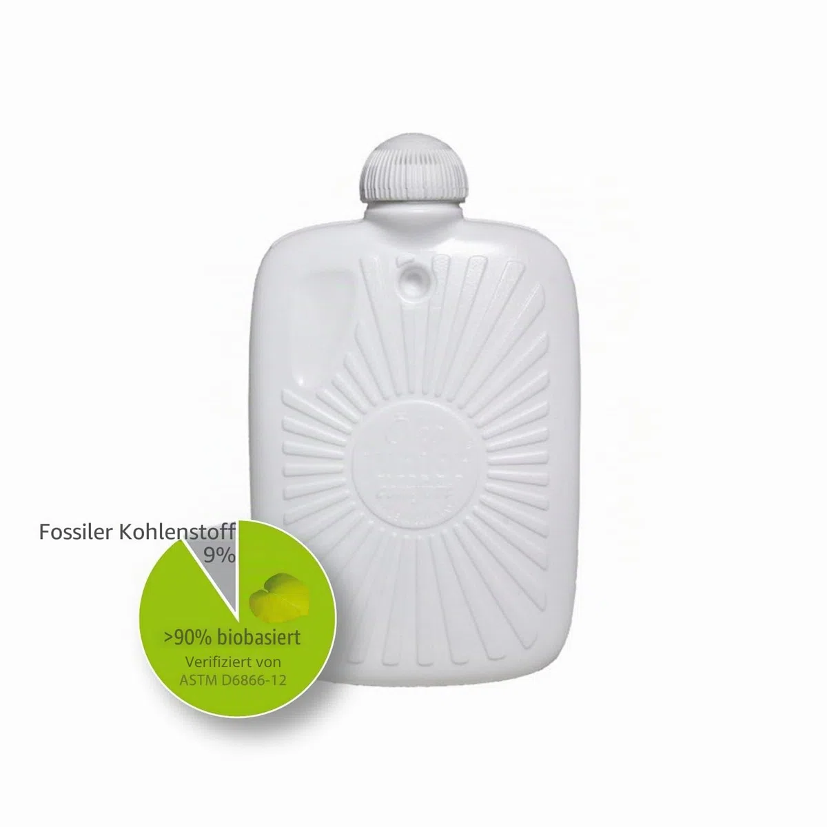 Hugo Frosch Öko-Wärmflasche Kinder 0,8 l mit Merino-Filzbezug Fuchs Grau