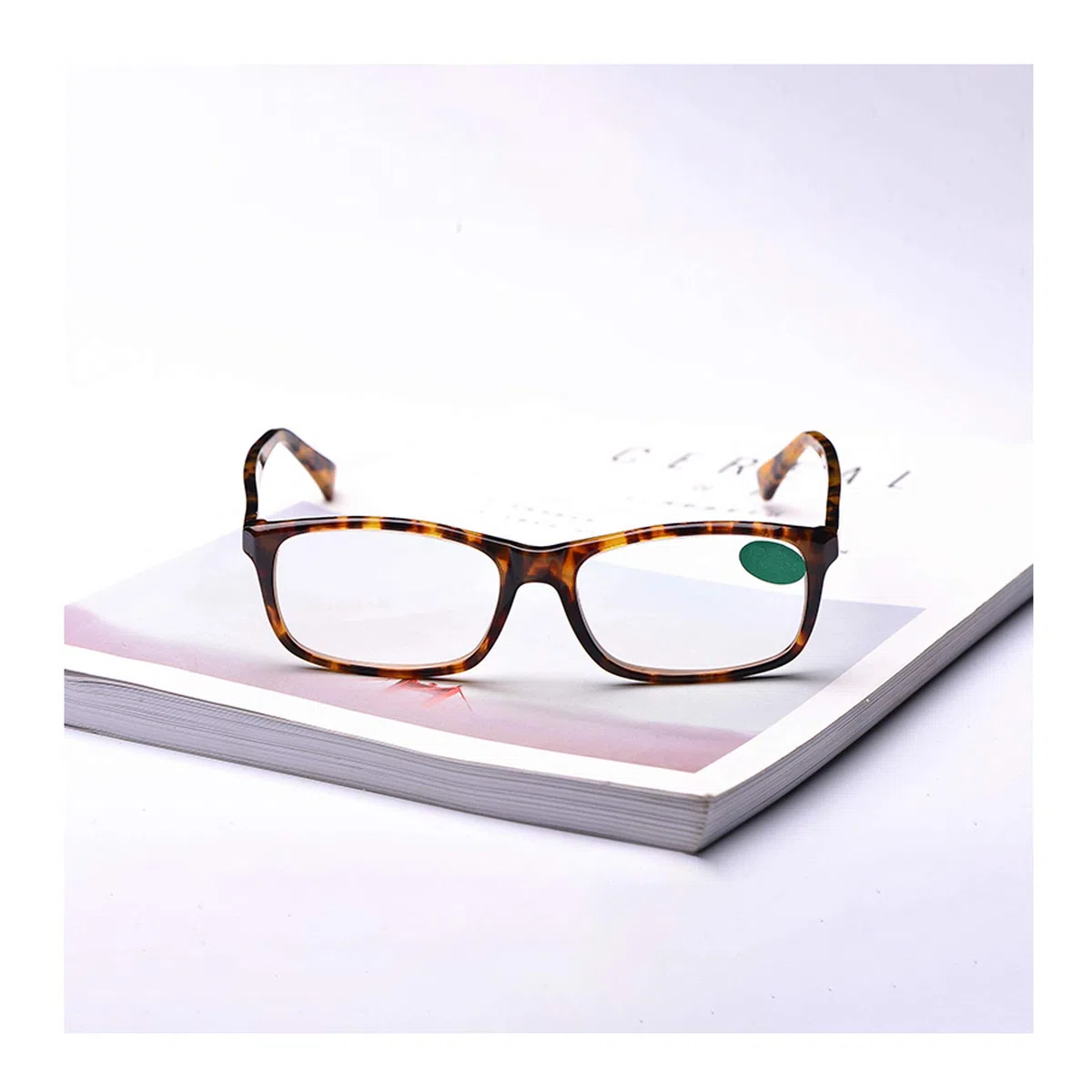 Retro Kleines Quadrat Rahmendesign Stilvolles Design Für Herren Und Damen HD Anti-Blaulicht-Augenschutz,Anti-Blaue Lesebrille Vintage Kristall Lesebrille,+2