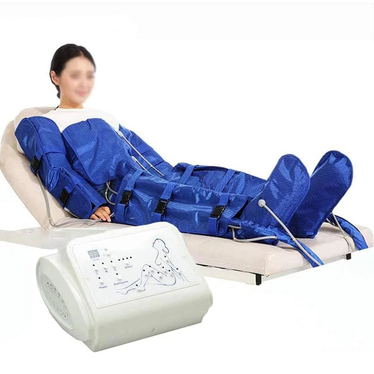 Pressotherapie-Massage, Lymphdrainageschüttelte Maschine, entspannt den vollen Körper die Muskeln Beine Arme Taille Massage, Hilft Schwellen Entlasten