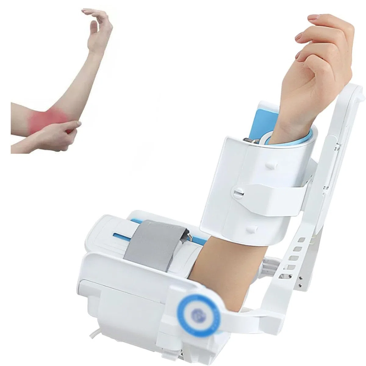 Gelenk-Ellenbogenbandage-Armtrainer Elektrisches Ellenbogengelenk-Rehabilitationsgerät Armtrainer mit Scharnier für die Ellenbogenorthese für Hemiplegie, Apoplexie, Weichteil